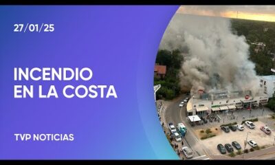 Susto en Pinamar: se incendió un supermercado en la avenida Bunge