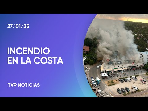 Susto en Pinamar: se incendió un supermercado en la avenida Bunge Susto en Pinamar: se incendió un supermercado en la avenida Bunge