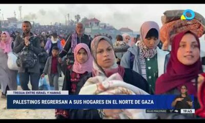 Tregua entre Israel y Hamas: el regreso de palestinos a sus hogares en el norte de Gaza