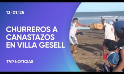 Villa Gesell: batalla de churreros en la playa