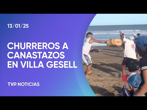 Villa Gesell: batalla de churreros en la playa Villa Gesell: batalla de churreros en la playa