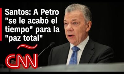 A Petro “se le acabó el tiempo” dice Santos sobre la posibilidad de una “paz total” en Colombia