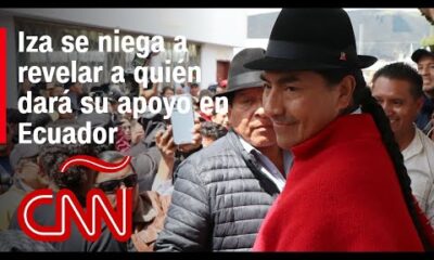 ¿A quién irán los votos de Leonidas Iza en Ecuador? El excandidato rechaza responder