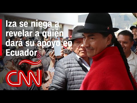 ¿A quién irán los votos de Leonidas Iza en Ecuador? El excandidato rechaza responder