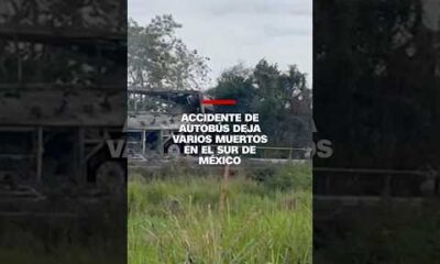 Accidente de autobús deja varios muertos en el sur de México