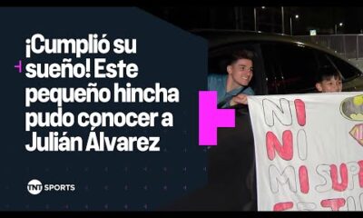 Â¡CUMPLIÃ SU SUEÃO! ð¤© ConociÃ³ a JULIÃN ÃLVAREZ y no pudo ocultar su emociÃ³n