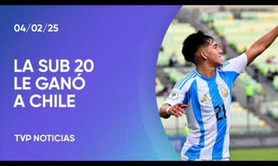 Argentina venció 2 a 1 a Chile en el Sudamericano Sub 20 de Venezuela