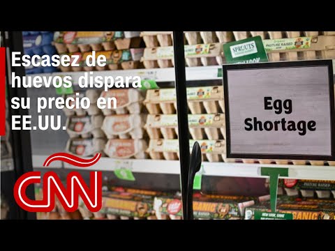 Brote de influenza aviar provoca escasez y aumento en el precio de huevos en EE.UU