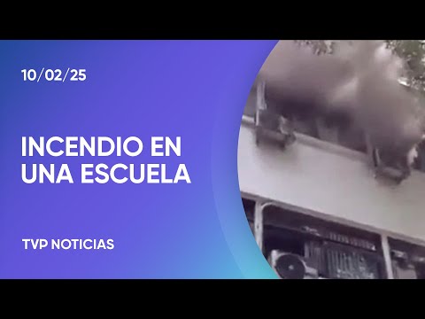 CABA: Incendio en un colegio en Caballito
