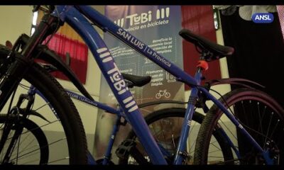 Claudio Poggi hizo la primera entrega de bicicletas en Fraga