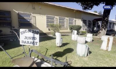 Claudio Poggi inspeccionó las obras en la escuela N°398 ‘Justo Daract’
