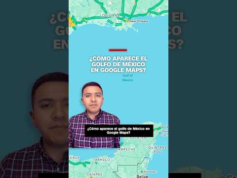 ¿Cómo aparece el Golfo de México en Google Maps?
