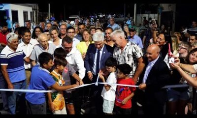 Concarán inauguró pavimento en sus calles principales