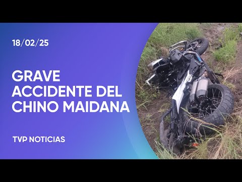 El Chino Maidana chocó con su moto El Chino Maidana chocó con su moto