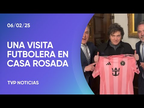 El dueño del Inter Miami visitó a Javier Milei El dueño del Inter Miami visitó a Javier Milei