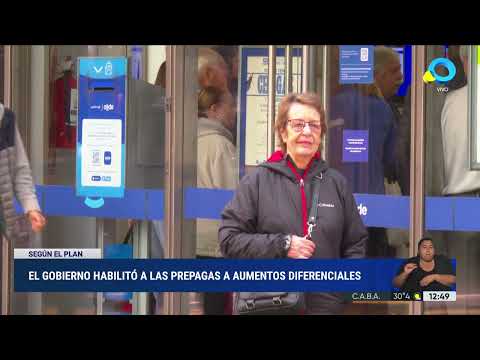 El Gobierno habilitó los aumentos diferenciales en las prepagas