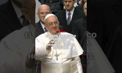El papa Francisco “pasó bien” la noche en el hospital, dice el Vaticano