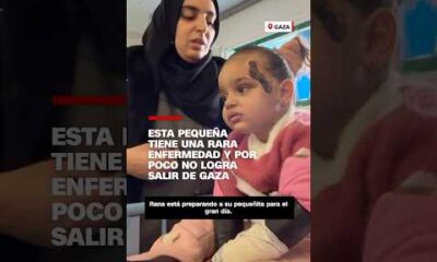 Esta pequeña tiene una rara enfermedad y por poco no logra salir de Gaza