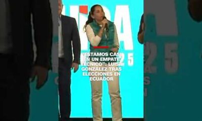 “Estamos casi en un empate técnico”: Luisa González tras elecciones en Ecuador