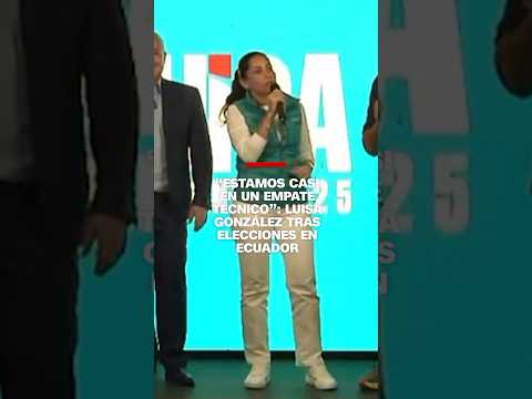 “Estamos casi en un empate técnico”: Luisa González tras elecciones en Ecuador “Estamos casi en un empate técnico”: Luisa González tras elecciones en Ecuador