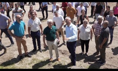 Federico Trombotto y Hugo Guzmán, en la inauguración del Troncal Sur