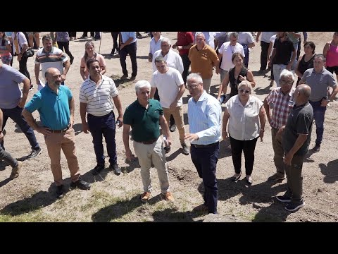 Federico Trombotto y Hugo Guzmán, en la inauguración del Troncal Sur
