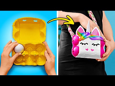 FORMAS CREATIVAS DE REUTILIZAR BANDEJAS DE HUEVO ♻️💖 ¡IDEAS DE RECICLAJE FÁCILES!