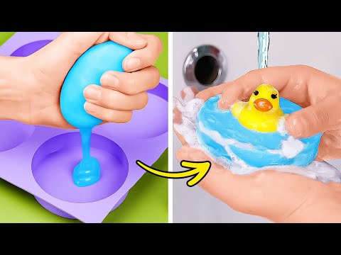 INCREÍBLES TRUCOS CON JABÓN 🧼 MANUALIDADES DE JABÓN QUE PUEDES HACER EN CASA 🛁💖