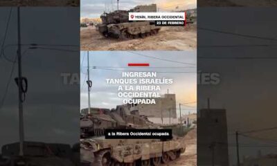 Ingresan tanques israelíes a la Ribera Occidental ocupada