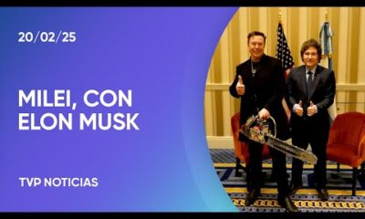Javier Milei le regaló una motosierra a Elon Musk