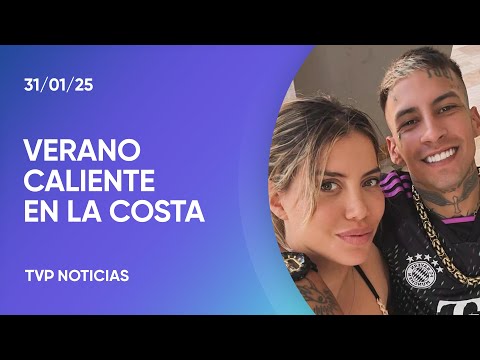 L-Gante improvisó un show en una playa de Pinamar con Wanda L-Gante improvisó un show en una playa de Pinamar con Wanda