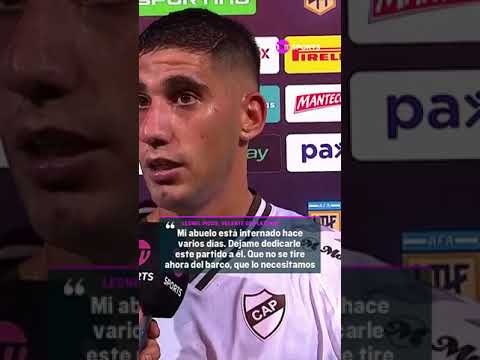 La emotiva declaración de Leonel Pico, volante de Platense La emotiva declaración de Leonel Pico, volante de Platense