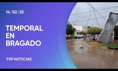 Lluvia, viento y granizo azotaron Bragado