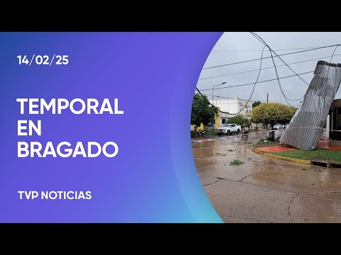 Lluvia, viento y granizo azotaron Bragado Lluvia, viento y granizo azotaron Bragado