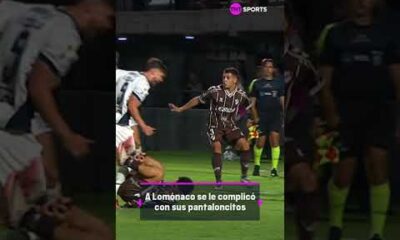 LomÃ³naco protestÃ³ una falta y casi se queda sin pantalones ð