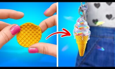 ¡MAGIA CON ARCILLA POLIMÉRICA! 🍦✨ ACCESORIOS MINI DIY 💙