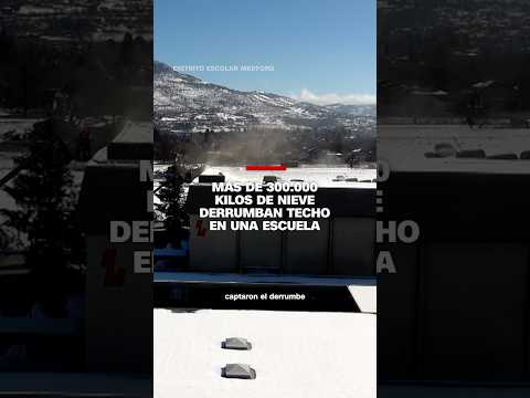 Más de 300.000 kilos de nieve derrumban techo de una escuela Más de 300.000 kilos de nieve derrumban techo de una escuela