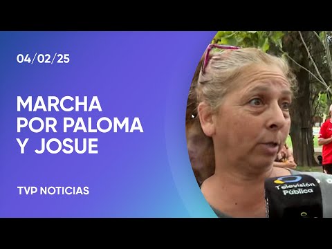 Masiva marcha por Paloma y Josué en Florencio Varela
