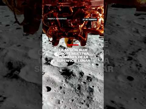 Misión Blue Ghost muestra imágenes de la superficie lunar
