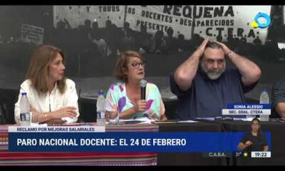 Paro nacional docente: 24 de febrero