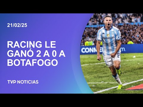 Racing le ganó 2 a 0 a Botafogo en la ida de la Recopa Sudamericana Racing le ganó 2 a 0 a Botafogo en la ida de la Recopa Sudamericana