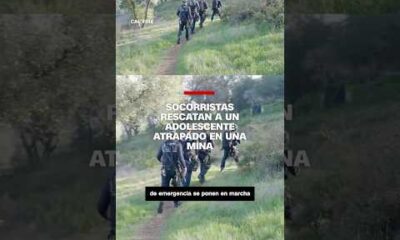 Socorristas rescatan a un adolescente atrapado en una mina