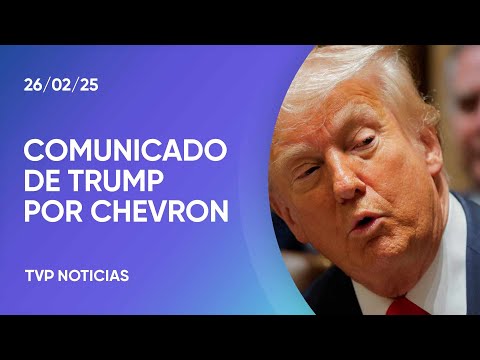 Trump canceló el acuerdo petrolero con Venezuela