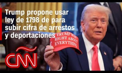 Trump quiere usar ley de 1798 de “enemigos extranjeros” para subir cifra de arrestos y deportaciones