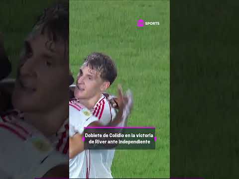 UNA DEFINICIÃN TOP â½ð Facundo Colidio se la picÃ³ a Rey para el 2-0 final de River ante Independiente