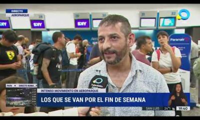 Aeroparque: los que se van por el finde