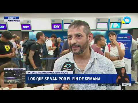 Aeroparque: los que se van por el finde