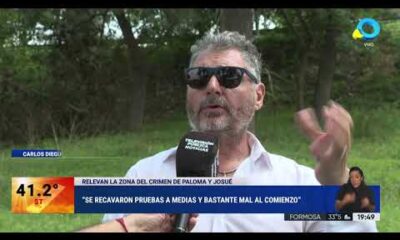 AMBA: relevan la zona del crimen de Paloma y Josué