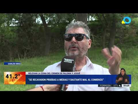 AMBA: relevan la zona del crimen de Paloma y Josué