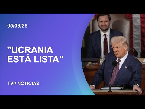 Donald Trump se refirió a la guerra en Ucrania y defendió los aranceles ante el Congreso de EEUU